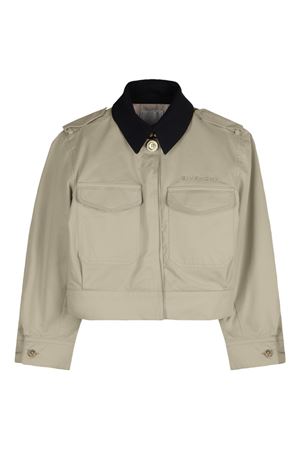 beige fabric jacket GIVENCHY KIDS | H31133192